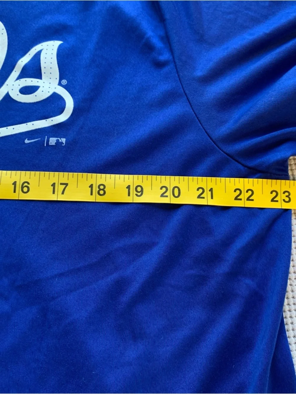 Nike‎ Blue Royals Graphic Tee XL Witt Jr Number 7 Lightweight KC Baseball